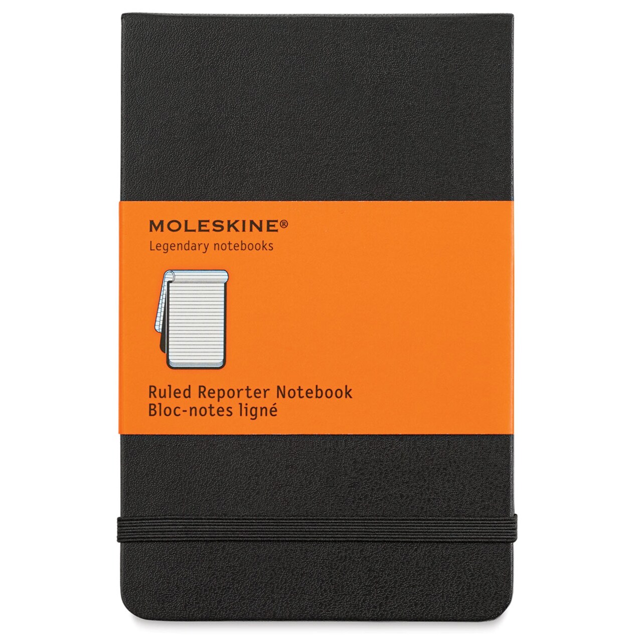 Moleskine Classic Reporter Notebook - 3-1/2" x 5-1/2", Ruled, Top-Bound